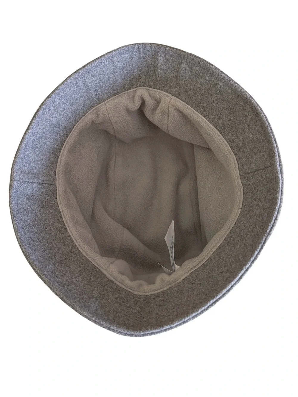Lands’ End Cashtouch Cloche Bucket Hat Gray L/XL